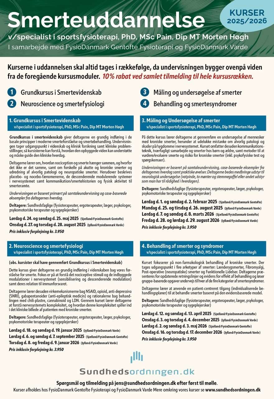 smerteuddannelse 2025-2026 v. morten høgh