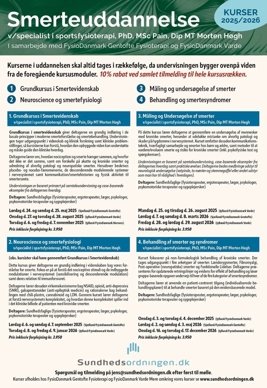 smerteuddannelse v. morten høgh 2025-2026